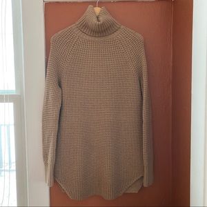 HATCH The Waffle Turtleneck, O/S, EUC, Camel